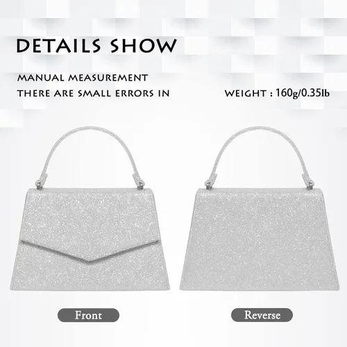 Miniatura 4 de AOYUNHUI Monederos de mano para mujer, bolso cruzado de boda, bolso cruzado para mujer, boda, graduación, fiesta, club