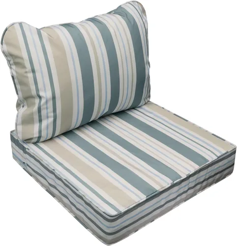Miniatura 22 de AAAAAcessories Cojines de asiento para exteriores, resistentes a la decoloración, cojines de repuesto impermeables para muebles de patio, 21 x 21 x