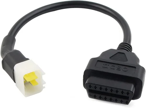 Miniatura 6 de 6Pins OBD2 motocicleta escáner herramienta de diagnóstico adaptador adaptador de cable, cable lector de código para Delphi