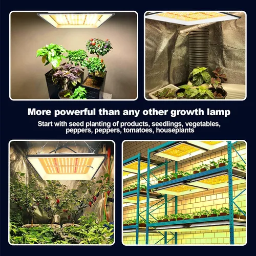 Miniatura 2 de KOSCHEAL KT600 - Luz LED de cultivo con LED de rendimiento, luces de crecimiento de espectro completo tipo sol para plantas de interior, plantas