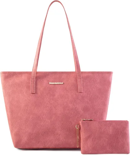 Montana West Tote Bags Vegan Leather Purses and Handbags for Women Top Handle Ladies Shoulder Bags