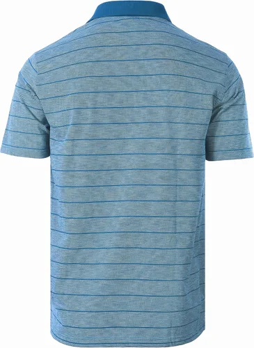 Miniatura 2 de Gioberti Polo de manga corta para hombre, ajuste regular, teñido de hilo a rayas, con bolsillo
