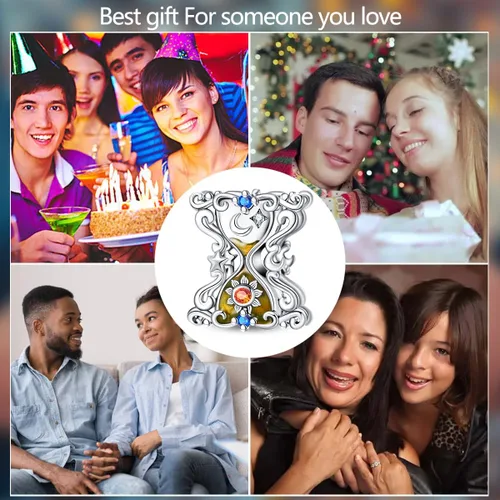 Miniatura 200 de KUNSIR Los abalorios se adaptan a pulseras Pandora para mujer, plata de ley 925, cuentas colgantes de joyería para niñas, dijes de feliz cumpleaños