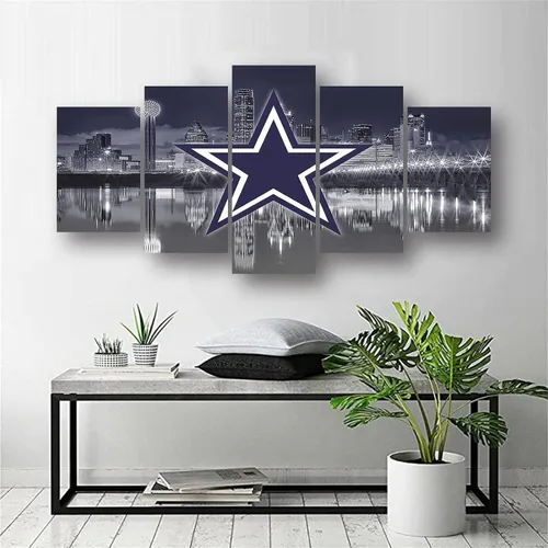 Miniatura 4 de Póster de fútbol americano de los Dallas City Cowboys, diseño deportivo, lienzo para pared, diseño artístico, decoración del hogar, marco grande