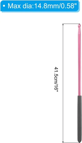 Miniatura 2 de PATIKIL Baquetas de metal 5A antideslizante para tambor de jazz batería electrónica instrumento musical percusión rosa rojo 1 par