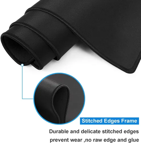 Miniatura 7 de Alfombrilla de mouse XXL grande para juegos, alfombrilla de mouse con marco de borde cosido y base de goma antideslizante, alfombrilla de escritorio