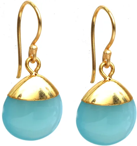Miniatura 25 de Gempires - Pendiente de gancho de pera natural, pendiente de meditación, joyería hecha a mano, regalo para ella
