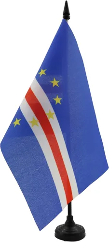 Miniatura 161 de AZ FLAG Sierra Leone Bandera de mesa 5'' x 8'' - Bandera de escritorio de Sierra Leona 21 x 14 cm - Bastón y base de plástico negro