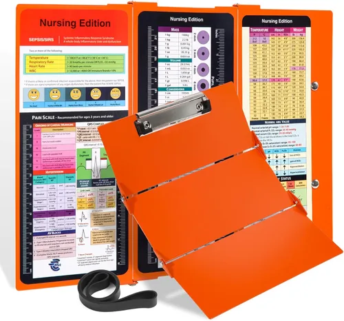 Miniatura 12 de Portapapeles de enfermería Edición de enfermería – 3 capas de aluminio plegable para enfermería Portapapeles de enfermería Esenciales
