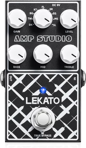 Miniatura 12 de LEKATO Looper - Pedal de guitarra, pedal afinador de bucle, 9 bucles, 40 minutos, tiempo de grabación, sobrecargas ilimitadas para guitarra