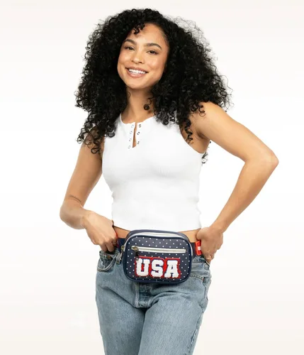 Miniatura 4 de Tipsy Elves American Flag Fanny Packs with Drink Holder - USA Fanny Pack for 4th of July BBQ, Pool Party and Events