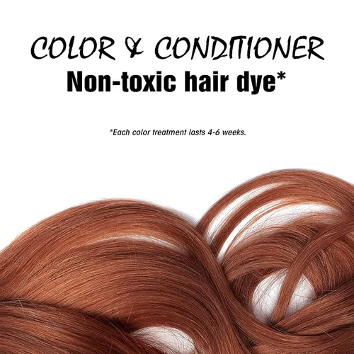Miniatura 3 de Color de cabello natural y acondicionador Light Mountain, rojo, 4 onzas (paquete de 3)