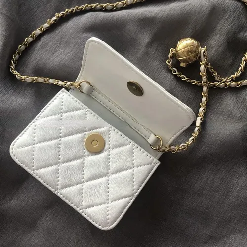 Miniatura 6 de Mini bolso de cintura para mujer, bolso de cintura pequeño de moda para mujer, accesorios Y2K de moda, Blanco, Moderno