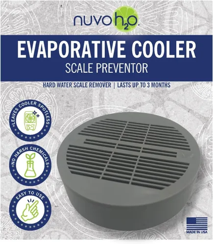 NuvoH2O Discos preventivos de escamas evaporativas enfriadoras – Fórmula de refuerzo de cítricos y polifosfato – Reduce y previene la cal – Dura