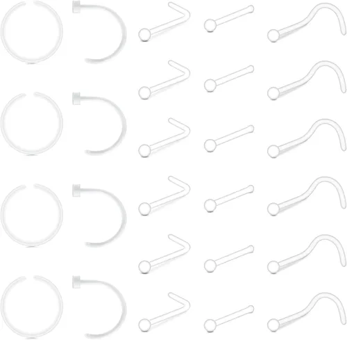 Miniatura 8 de Zolure Joyería de Perforación - Aretes Claros de Nariz, Anillos, Tabique, Labios, Cartílago, Lengua, Rook, Daith, Oreja, Industrial, Pezón, Piercing