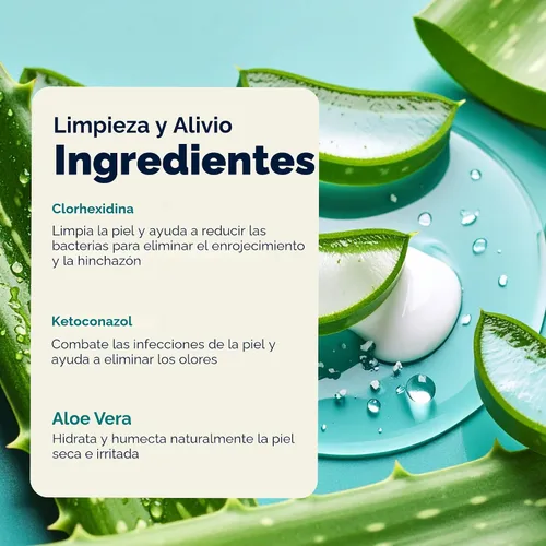 Miniatura 5 de Vetnique Dermabliss Clorhexidina para la salud de la piel de los perros, aerosol medicado antibacteriano, para infecciones de la piel e irritación