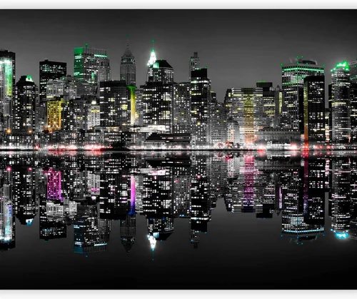 Miniatura 16 de artgeist Mural de pared Nueva York, 77 x 61 pulgadas, adhesivo autoadhesivo para pared, diseño de foto extraíble, decoración del hogar, paisaje