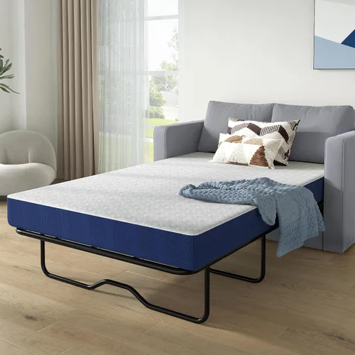 Miniatura 14 de Colchón de espuma viscoelástica de tamaño matrimonial, colchón de 10 pulgadas con té verde para aliviar la presión, cama firme media en una caja