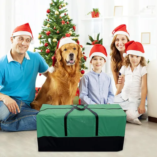 Miniatura 6 de Bolsa de almacenamiento para árbol de Navidad - Se adapta a árboles artificiales de hasta 8 pies de alto - Bolsa de almacenamiento festivo Verde