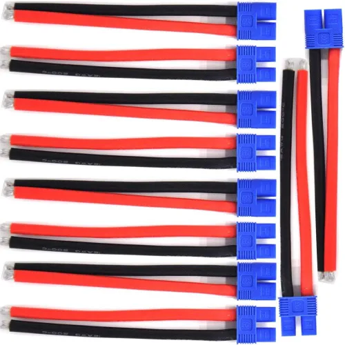 YLP 5 pares EC3 3.9 in macho hembra conector con 14awg silicona alambre 3.93 pulgadas RC Hobby Lipo batería (5 machos + 5 hembra)