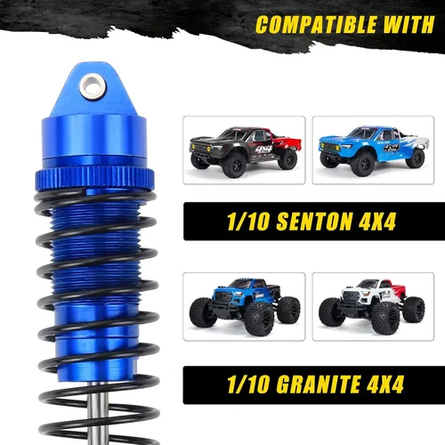 Miniatura 2 de Rcawd RC Shocks - Piezas de actualización para camión 1/10 Arrma Senton 4X4 Granite 4X4 Vorteks 4X4 Arrma Bigrock 4X4 Typhon 4X4 RC, 4 piezas