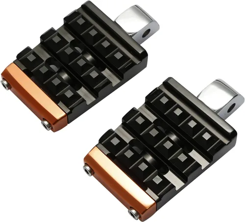 Miniatura 27 de TCT-MOTORPARTS Clavijas cromadas para estribera trasera para Harley Davidson Softail Fat Boy 18-25 Estriberas para pasajeros Estilo #20