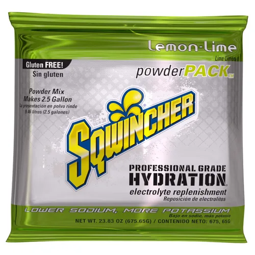 Mezcla de bebida Sqwincher de reposición de electrolitos, concentrado en polvo, Lemon Lime, 32