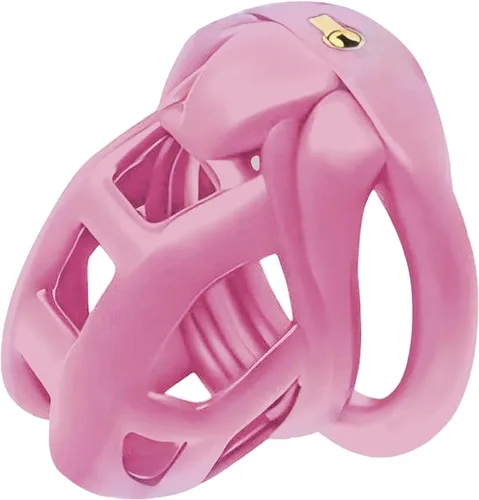 Miniatura 11 de Dispositivo de castidad masculina jaula para pene de resina 2.0, dispositivo de castidad masculina con 4 anillos para el pene, jaula de castidad