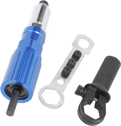 Miniatura 3 de Pilipane Adaptador de pistola de remache para taladro eléctrico, kit de adaptador de remachador inalámbrico profesional, accesorio de herramienta