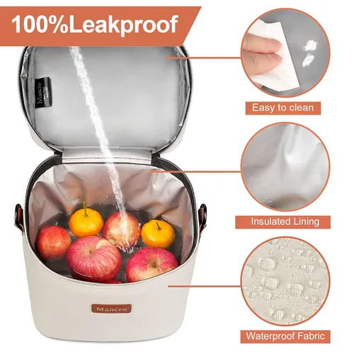 Miniatura 3 de Bolsa isotérmica para leche materna con bolsa de hielo Mancro, se ajusta a 6 biberones aislados de hasta 9 onzas, enfriador de leche materna