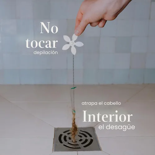 Miniatura 2 de DrainWig Atrapapelos para Desagüe de Ducha – Flor Blanca Desechable (Paquete de 2) – Eliminación de Cabello Sin Contacto para Desagües de Ducha
