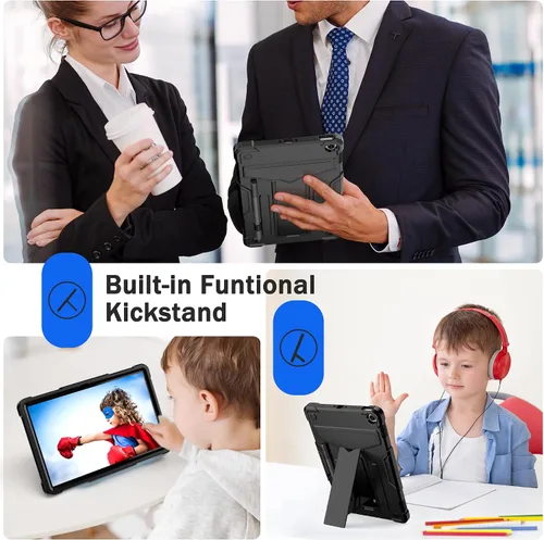 Miniatura 4 de Funda para Amazon Fire Max 11 (13ª generación, 2023) - Funda protectora híbrida resistente con función atril + 1 protector de pantalla y 1 lápiz