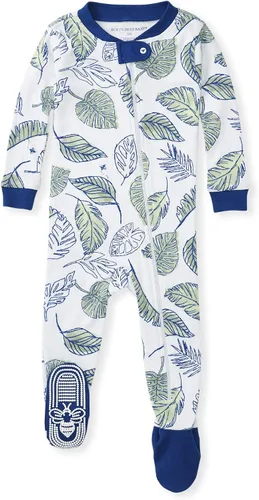 Miniatura 109 de Burt's Bees Baby - Pijama para bebés niñas de 100% algodón orgánico con cremallera frontal completa y pies cerrados antideslizantes