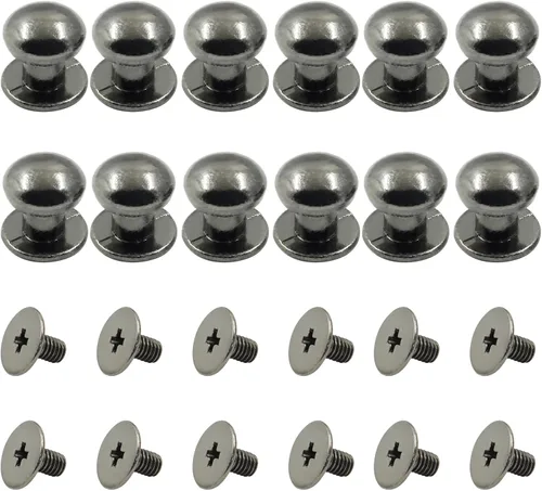 Miniatura 7 de Biaungdo 12 piezas tiradores de cajón mini de 0.31" x 0.39" pulgadas, pomos redondos para gabinete, tiradores para tocador armario cofre cajón cajas