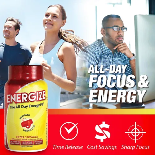 Miniatura 7 de iSatori Píldoras de cafeína Energize de fuerza extra para hombres y mujeres Píldora energética de acción rápida de larga duración Cafeína