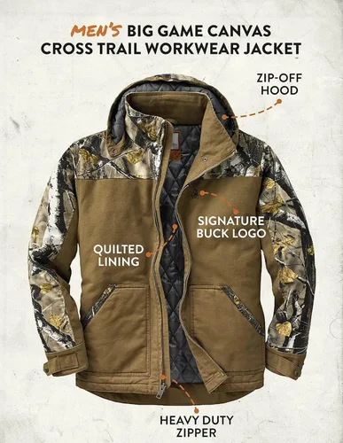 Miniatura 6 de Legendary Whitetails Men's Canvas Cross Trail Workwear Coat