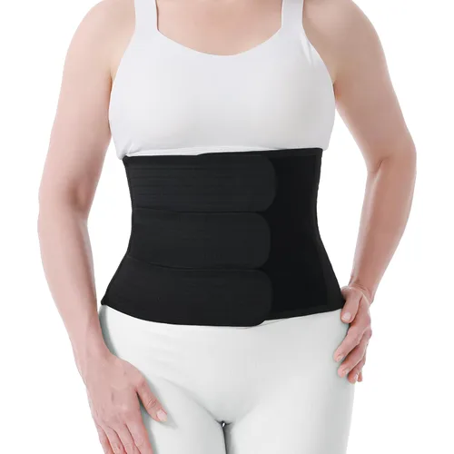 Trendyline Banda para el vientre posparto para recuperación de cesárea, faja abdominal poscirugía con bolsillo frío caliente para aliviar el dolor y