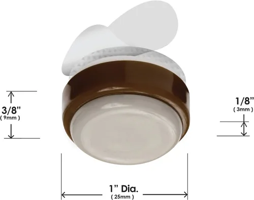 Miniatura 7 de Slipstick. Base deslizantes de 1 pulgada, Marrón, CB250