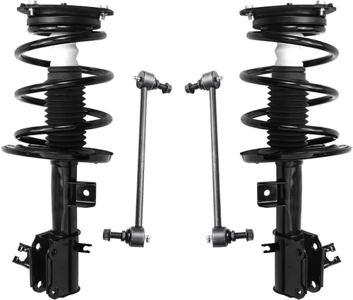 Miniatura 29 de Detroit Axle - Kit de puntales delanteros para Jeep Grand Cherokee 2005-2010 2006-2010 Commander 2007 2008 2009, 2 montajes rápidos de 2 barras