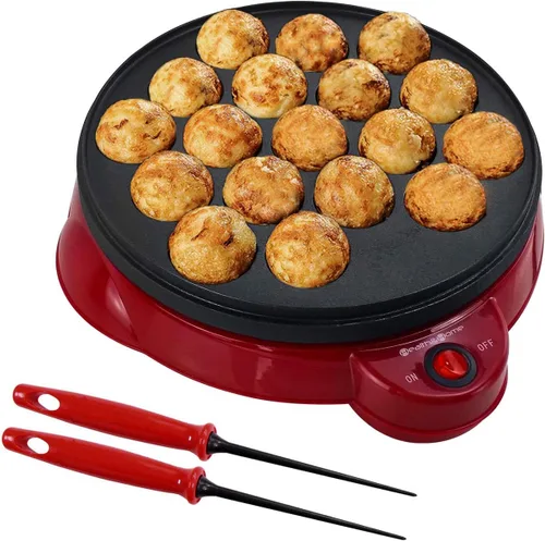 Health and Home Máquina Eléctrica para Hacer Takoyaki con Herramientas Takoyaki Gratuitas - Moldes Especiales y Novedosos para Pasteles Takoyaki,