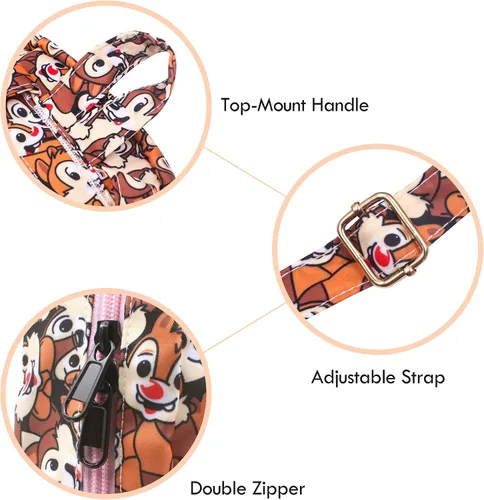 Miniatura 5 de Cartoon Small Nylon Bag Multipurpose Causal Daypack for Travel Trip Shopping Tablet iPad Mini up to 8 inches