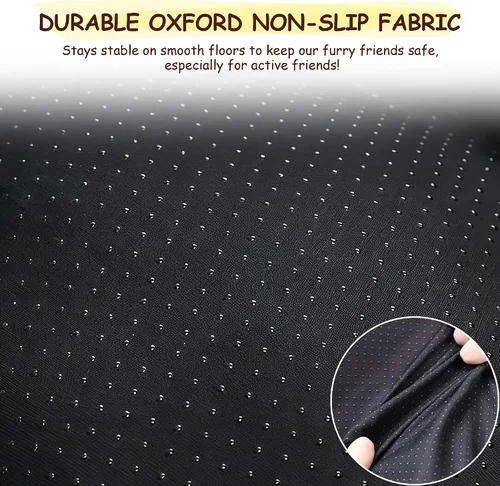 Miniatura 3 de Cama para perros para jaula con juguete de hueso, cama esponjosa para mascotas, almohadilla ultrasuave con parte inferior antideslizante, lavable a