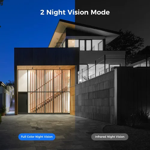 Miniatura 5 de [Disco duro de 1 TB, foco de 4 MP] Sistema de cámara de seguridad inalámbrica solar Hiseeu 10CH, NVR HD 4K, visión nocturna, audio de 2 vías