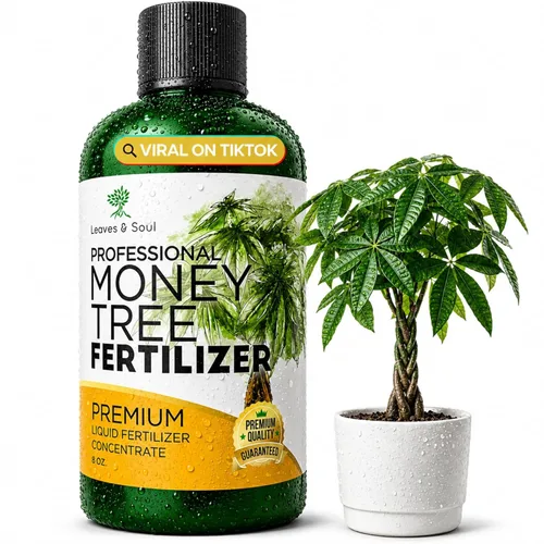 Abono Líquido Profesional para Árbol del Dinero | Concentrado 3-1-2 para Plantas y Flores | Mezcla Multiusos y Suministros de Jardinería | Botella