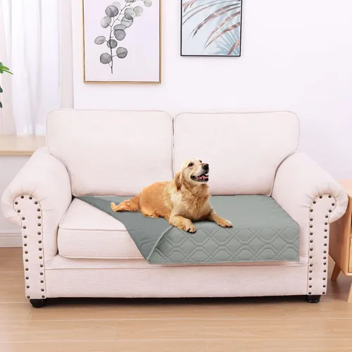 Miniatura 149 de hyha Manta impermeable para perros, manta reversible para cama de mascotas, funda suave para sofá/sillón lavable para perros, fundas impermeables