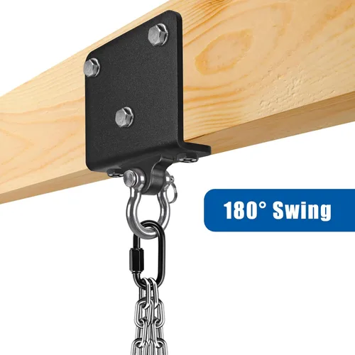 Miniatura 4 de Kipika Colgador de pared para bolsa pesada, soporte giratorio para bolsa de boxeo resistente para gimnasio en casa, longitud ajustable para bolsa