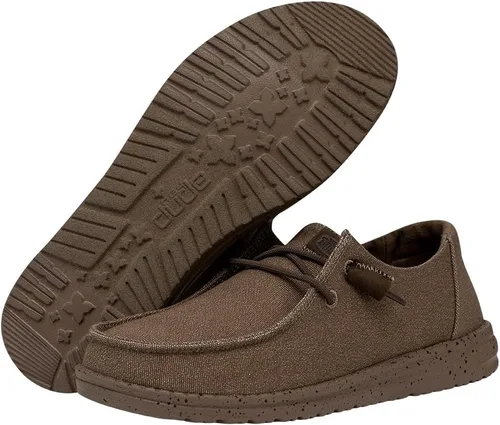 Miniatura 3 de Hey Dude Women's Wendy Canvas Mono Women's Shoes Women's Slip-on Loafers Comfortable & Light