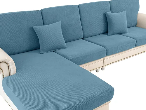 Miniatura 13 de LA MEACK - Fundas para cojines de sofá, funda para cojín de asiento, funda elástica para sofá, fundas separadas para sofá seccional, protector