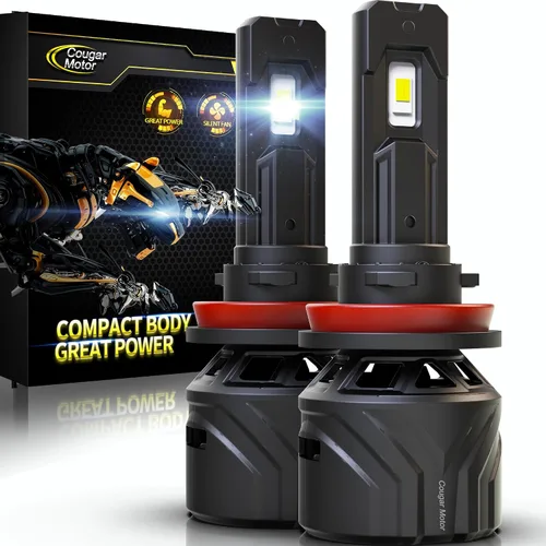 Miniatura 13 de Cougar Motor - Bombillas H4, 9003 luces antiniebla 6500K blancas sin polaridad para uso en carretera o todoterreno, enchufe y uso - Paquete de 2