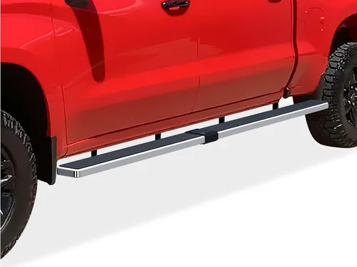 Miniatura 14 de APS Estribos negros compatibles con Chevy Silverado GMC Sierra 1500 2019-2026 Crew Cab y 2500 HD 3500 HD 2020-2026